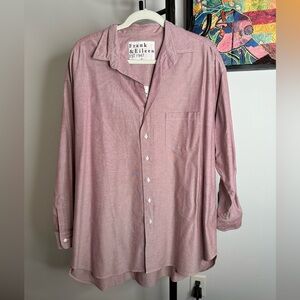 Frank & Eileen Shirley oversized shirt in pink.  Size xl. Excellent condition.